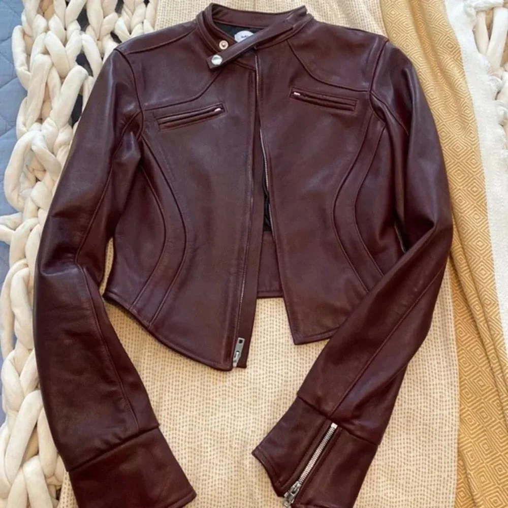 MIMCHIK Leather Moto Jacket & Skirt Set - Picture 2 of 7